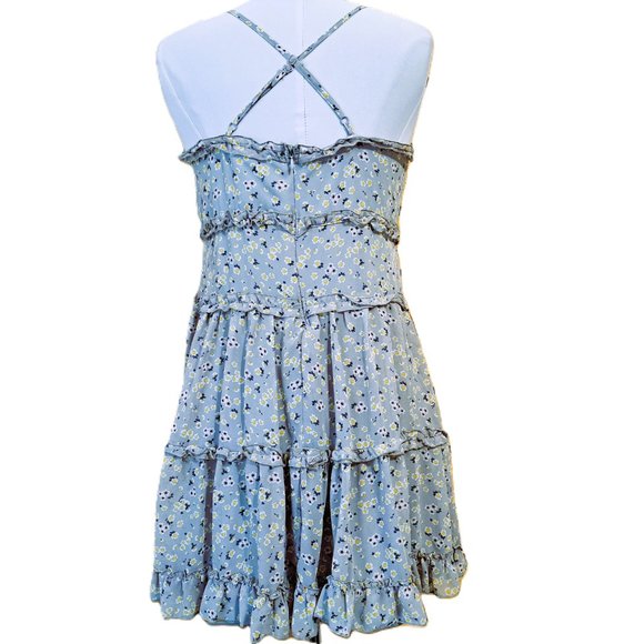 Vine and Valley Juniors Floral Tank Dress Multicolor Size L Great Condition - Picture 2 of 11